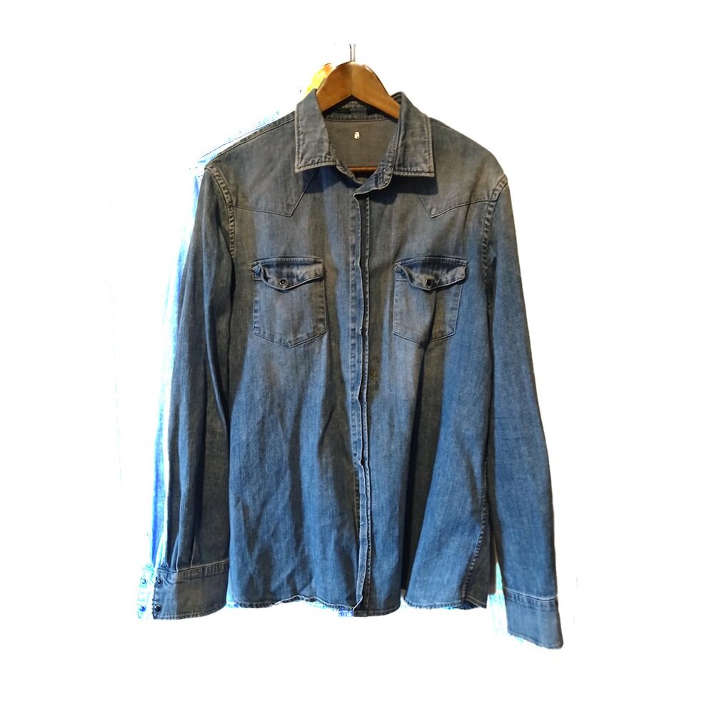 DONDUP - Faded blue denim shirt - Sz XXL (fits L)